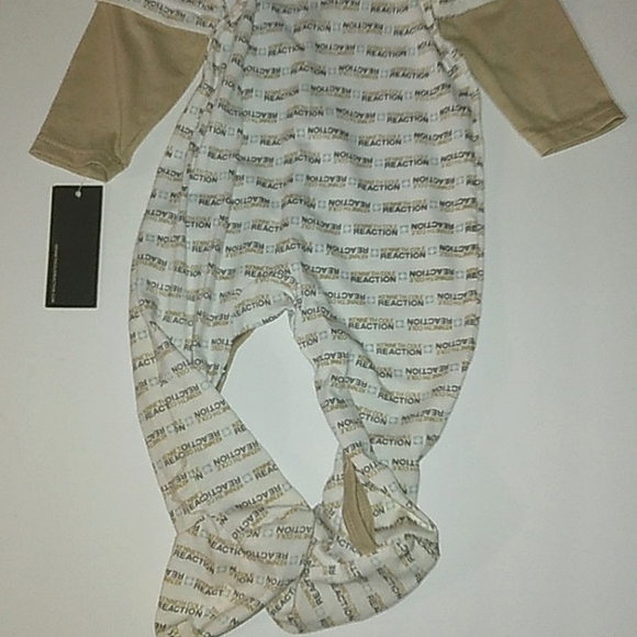 ☆NWT☆KENNETH COLE REACTION Infants 6/9mo Unisex Coverall Sleeper Layette☆ - Picture 9 of 11